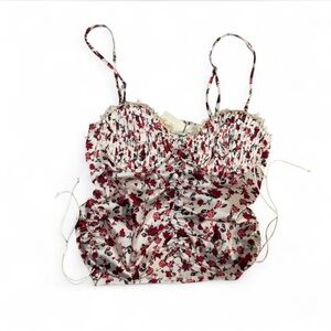 For Love And Lemons Floral Bustier Corset Top